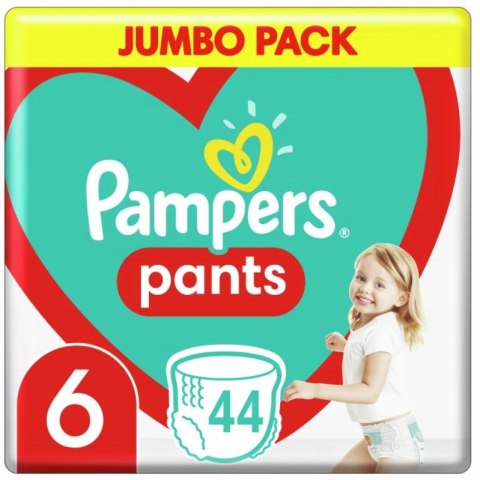PAMPERS Pieluchomajtki Pants 6 Extra Large 44 szt. PAMPERS Pieluchomajtki Pants 6 Extra Large 44 szt.