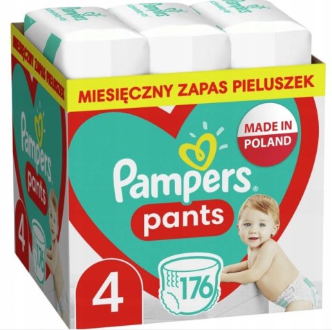 PAMPERS Pieluchomajtki ZAPAS 4 Maxi 176 szt. PANTS PAMPERS Pieluchomajtki ZAPAS 4 Maxi 176 szt. PANTS