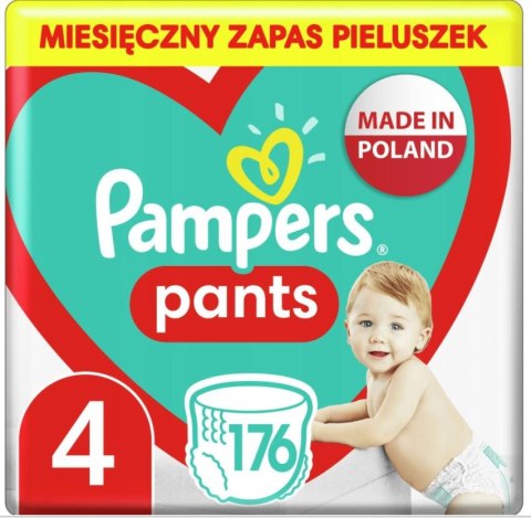 PAMPERS Pieluchomajtki ZAPAS 4 Maxi 176 szt. PANTS PAMPERS Pieluchomajtki ZAPAS 4 Maxi 176 szt. PANTS