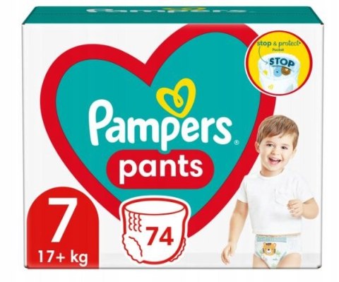 Pampers Pieluchomajtki Mega Box 7 - 74 szt Pampers Pieluchomajtki Mega Box 7 - 74 szt