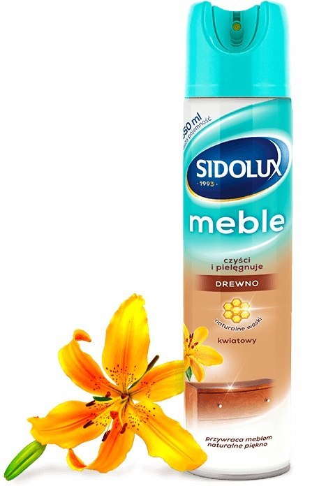 SIDOLUX M do pielęgnacji mebli - AEROZOL KWIATOWY SIDOLUX M do pielęgnacji mebli - AEROZOL KWIATOWY